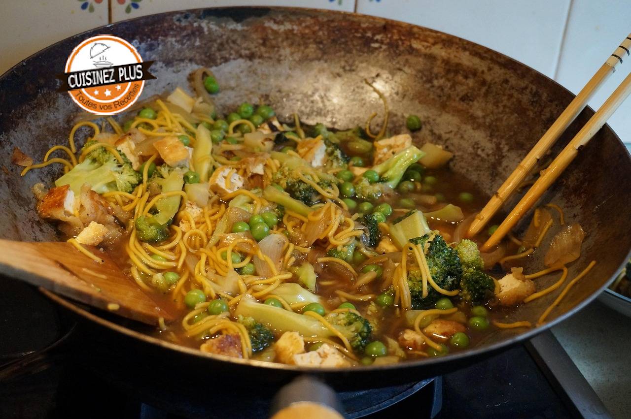 photo de wok de boeuf