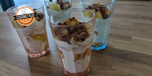 vignette de Verrines aux fruits exotiques façon tiramisu 