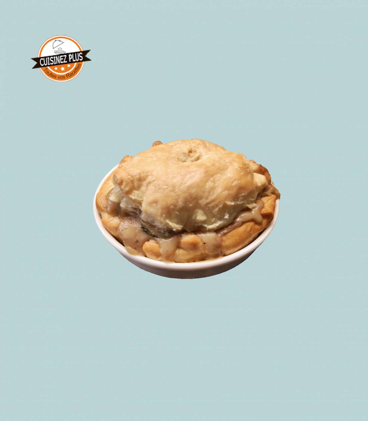 photo de Tourte poulet champignon