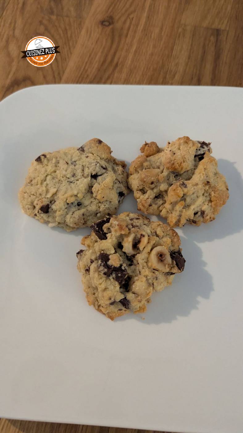 photo de Cookies chocolat noisette 