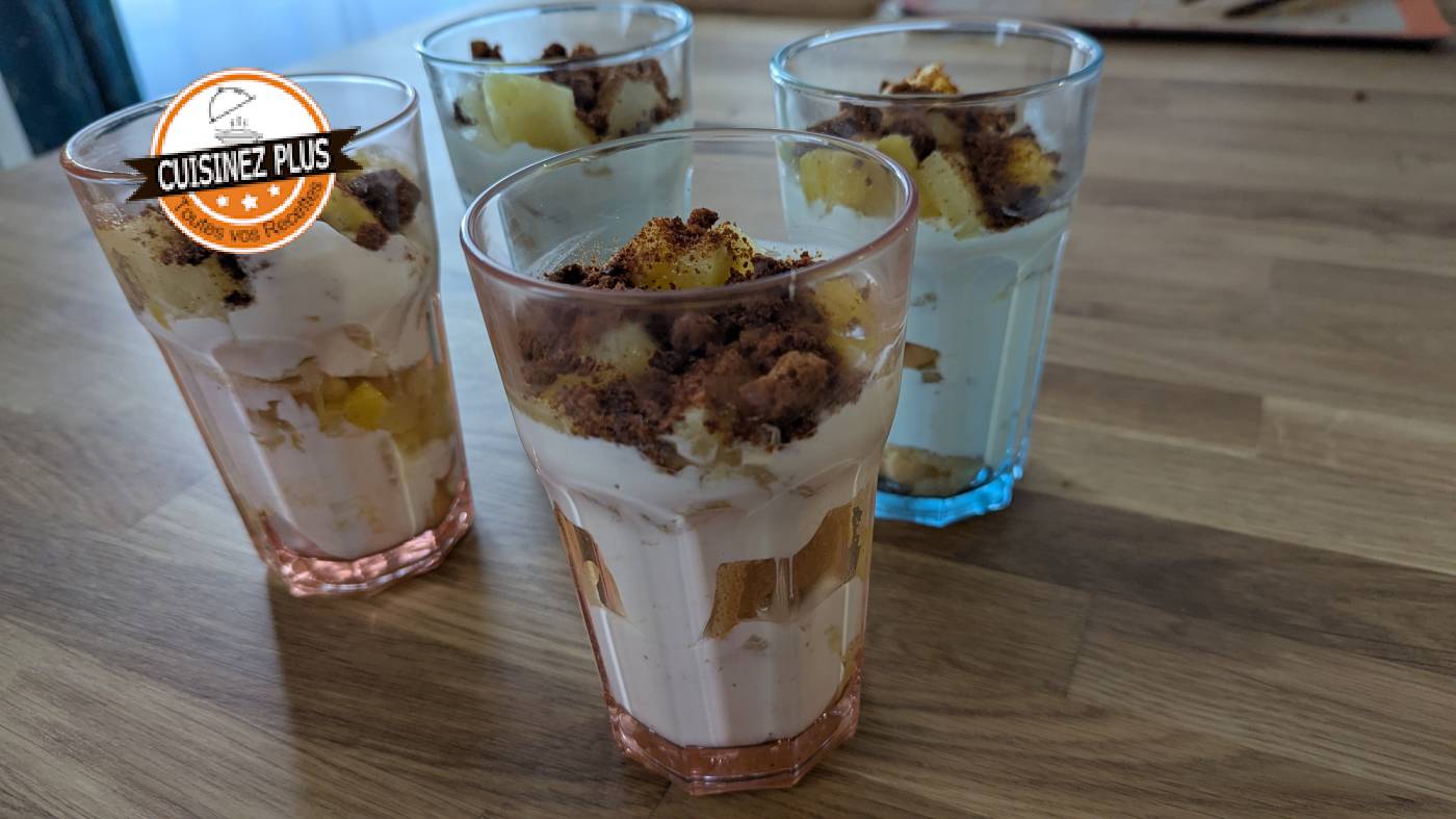 photo de Verrines aux fruits exotiques façon tiramisu 