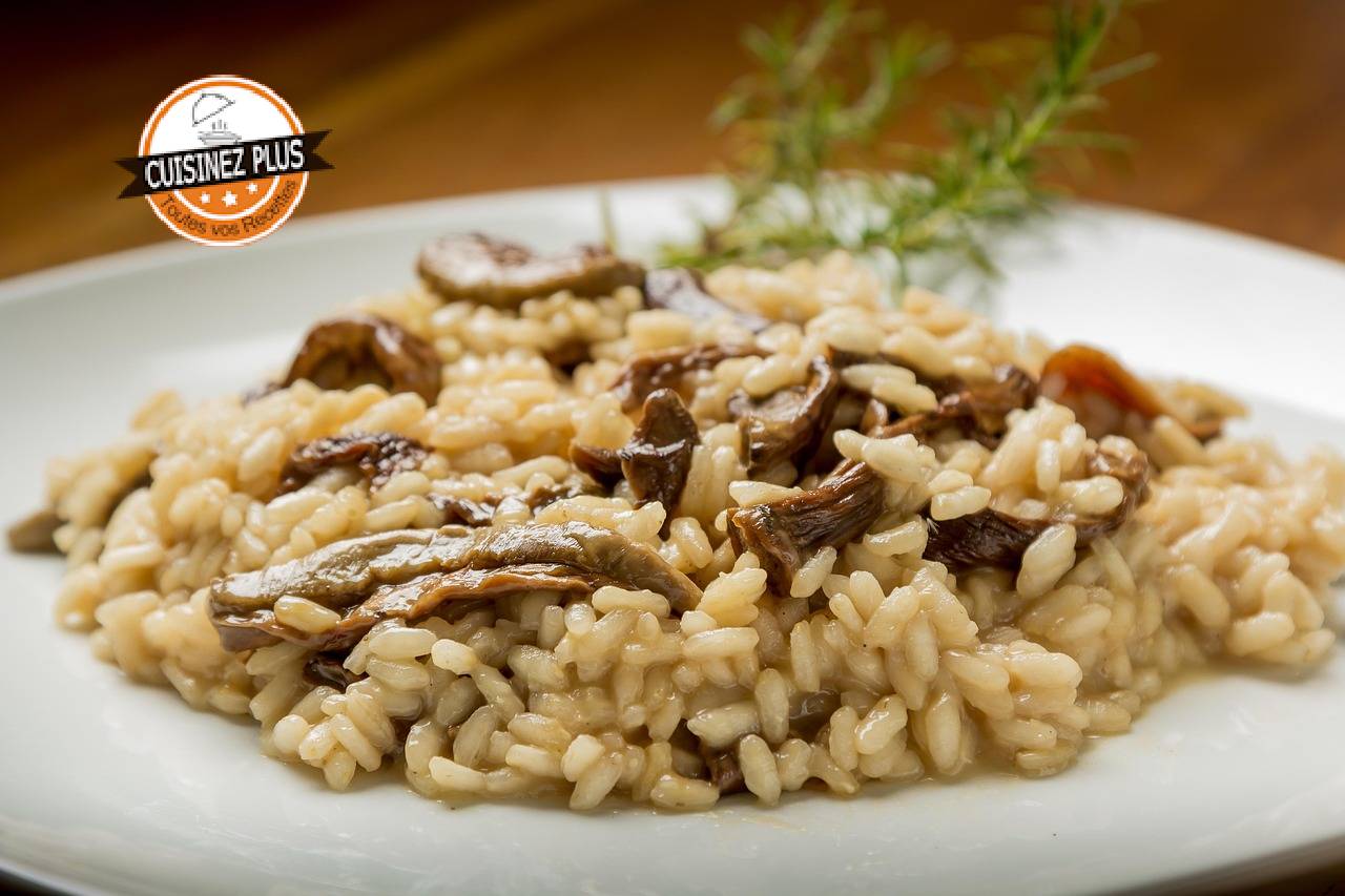 photo de risotto aux champignons au robot cuiseur
