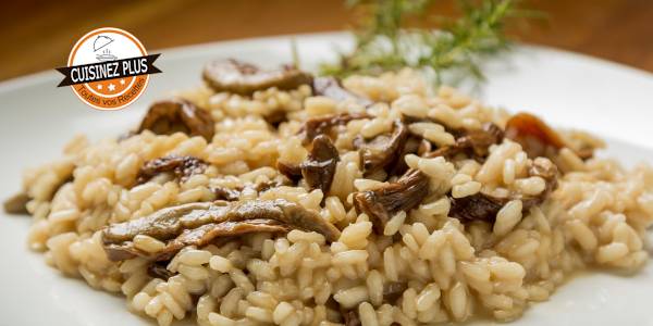 vignette de risotto aux champignons au robot cuiseur