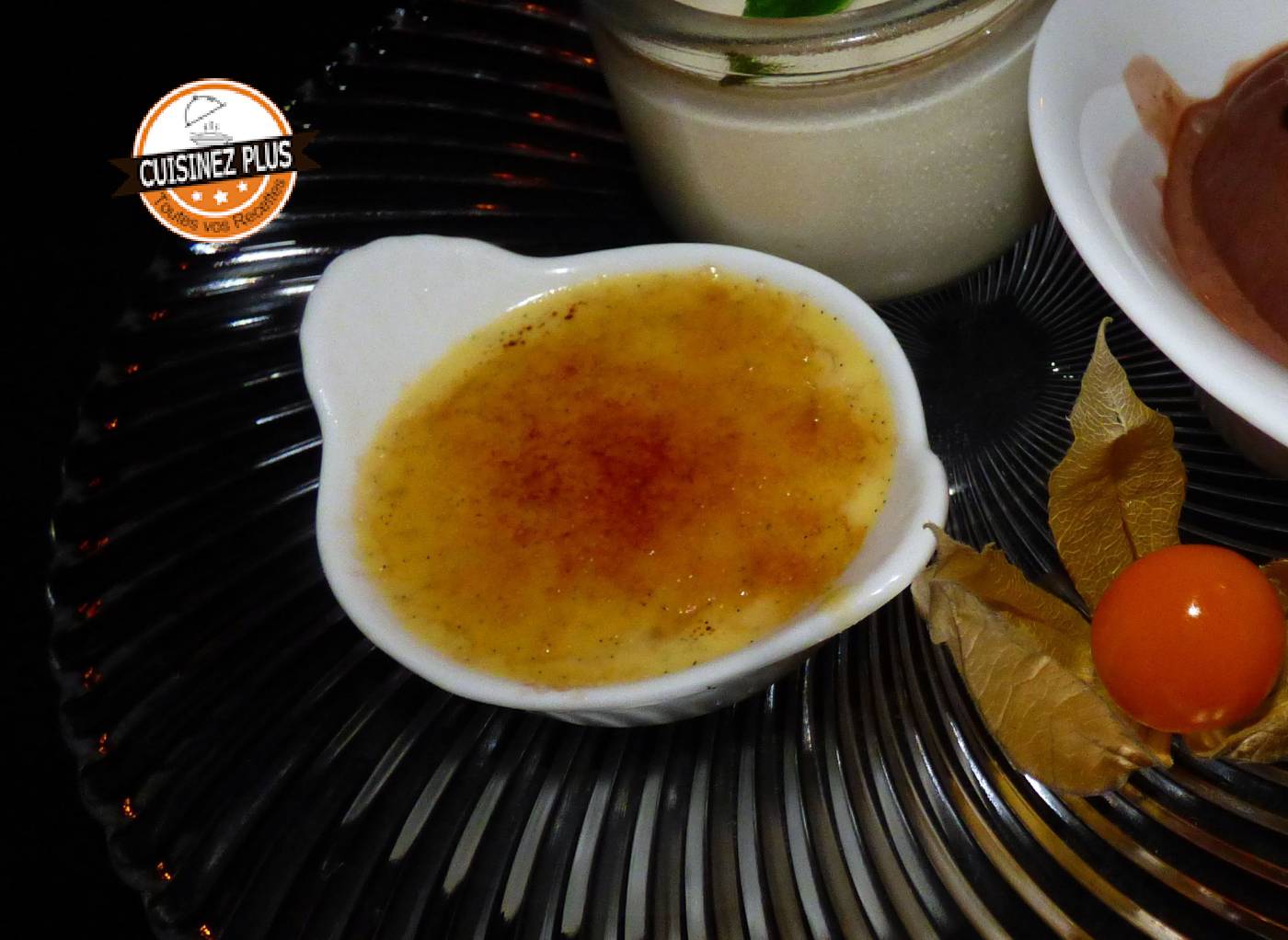 photo de crème brulée au robot cuiseur