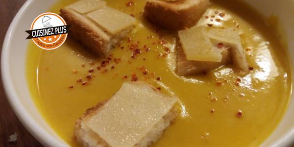 vignette de Velouté de Butternut lait de coco et curry