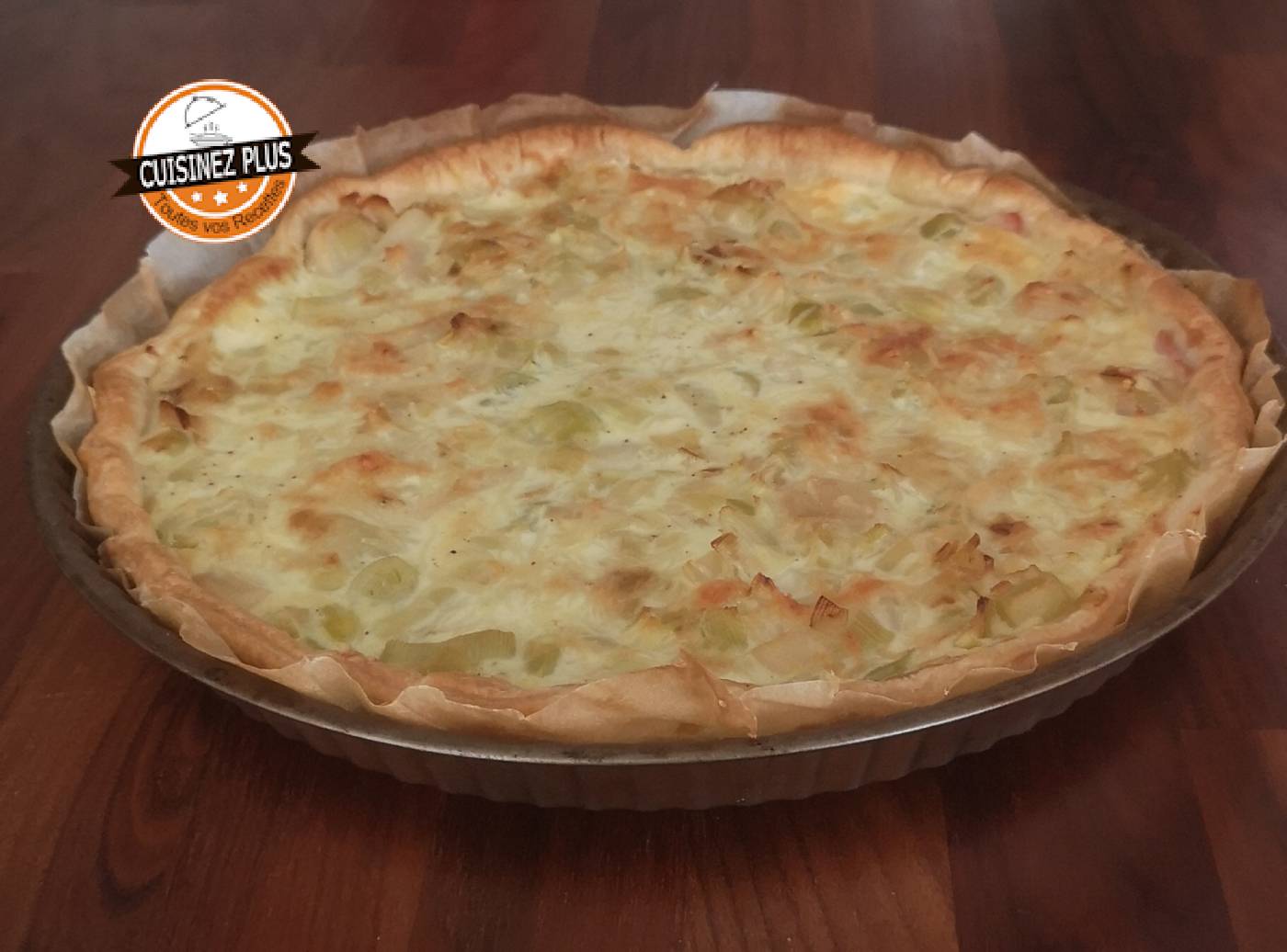photo de Quiche poireaux jambon