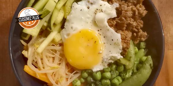 vignette de Bibimbap coréen
