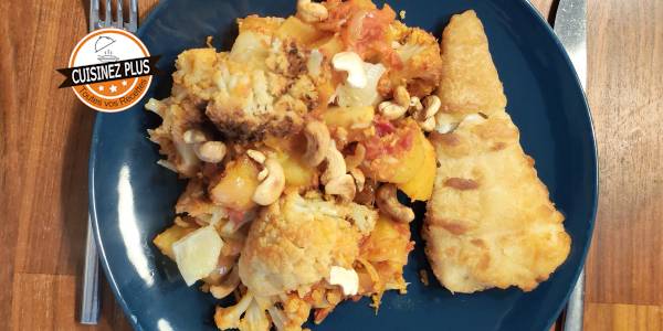 vignette de Curry chou-fleur et pommes de terre