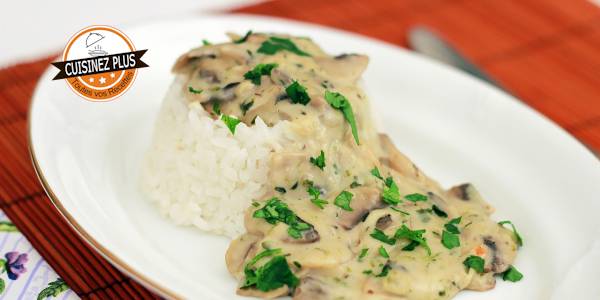 vignette de sauce aux champignons