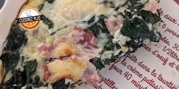 vignette de Quiche sans pâte jambon épinards 