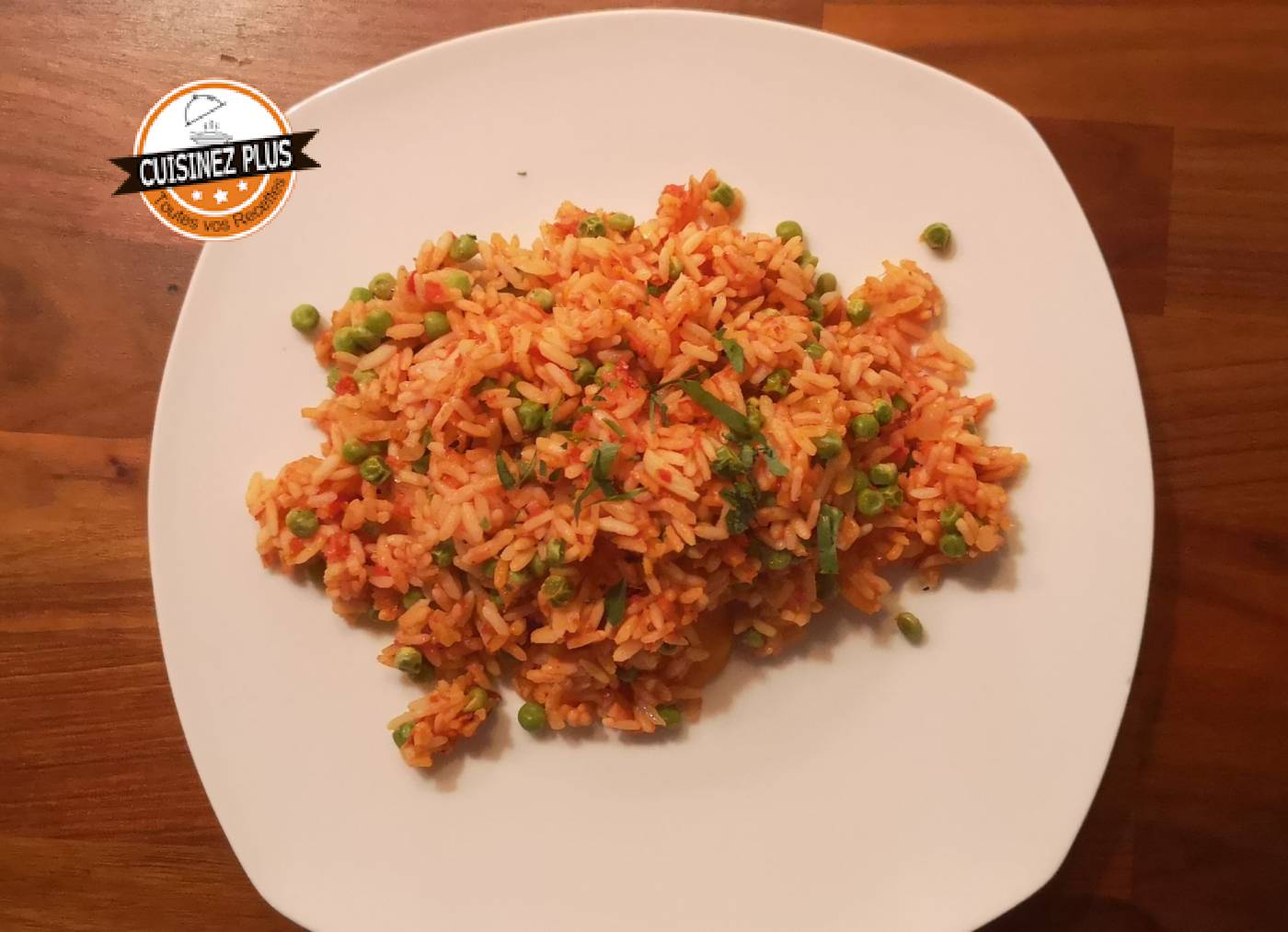 photo de Pilaf de riz rosé aux crevettes