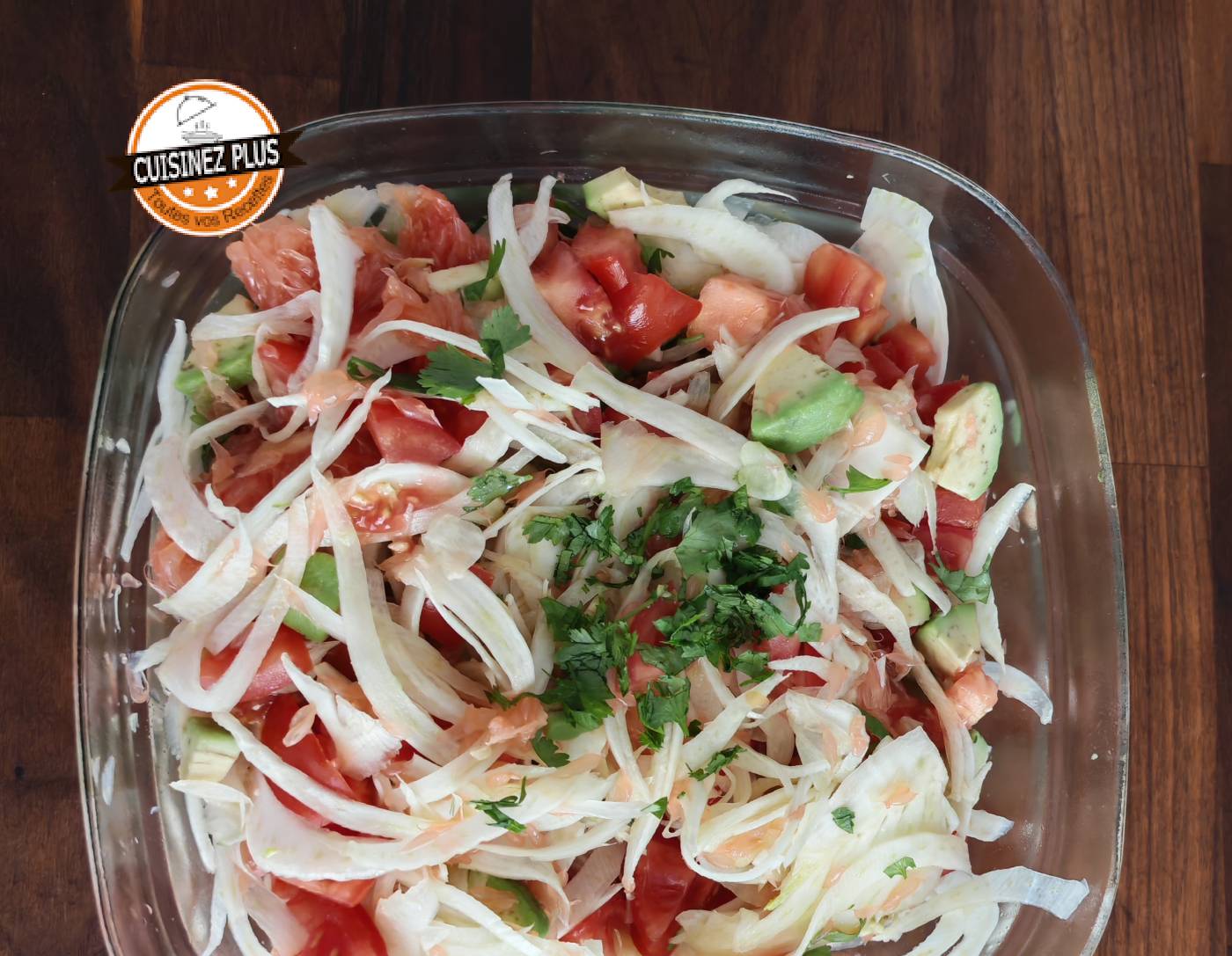 photo de Salade fenouil, avocat et pamplemousse rose